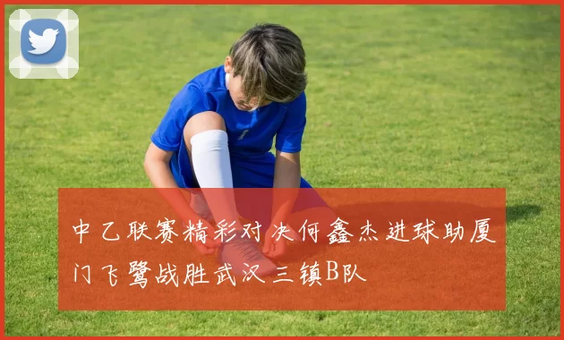 中乙联赛精彩对决何鑫杰进球助厦门飞鹭战胜武汉三镇B队
